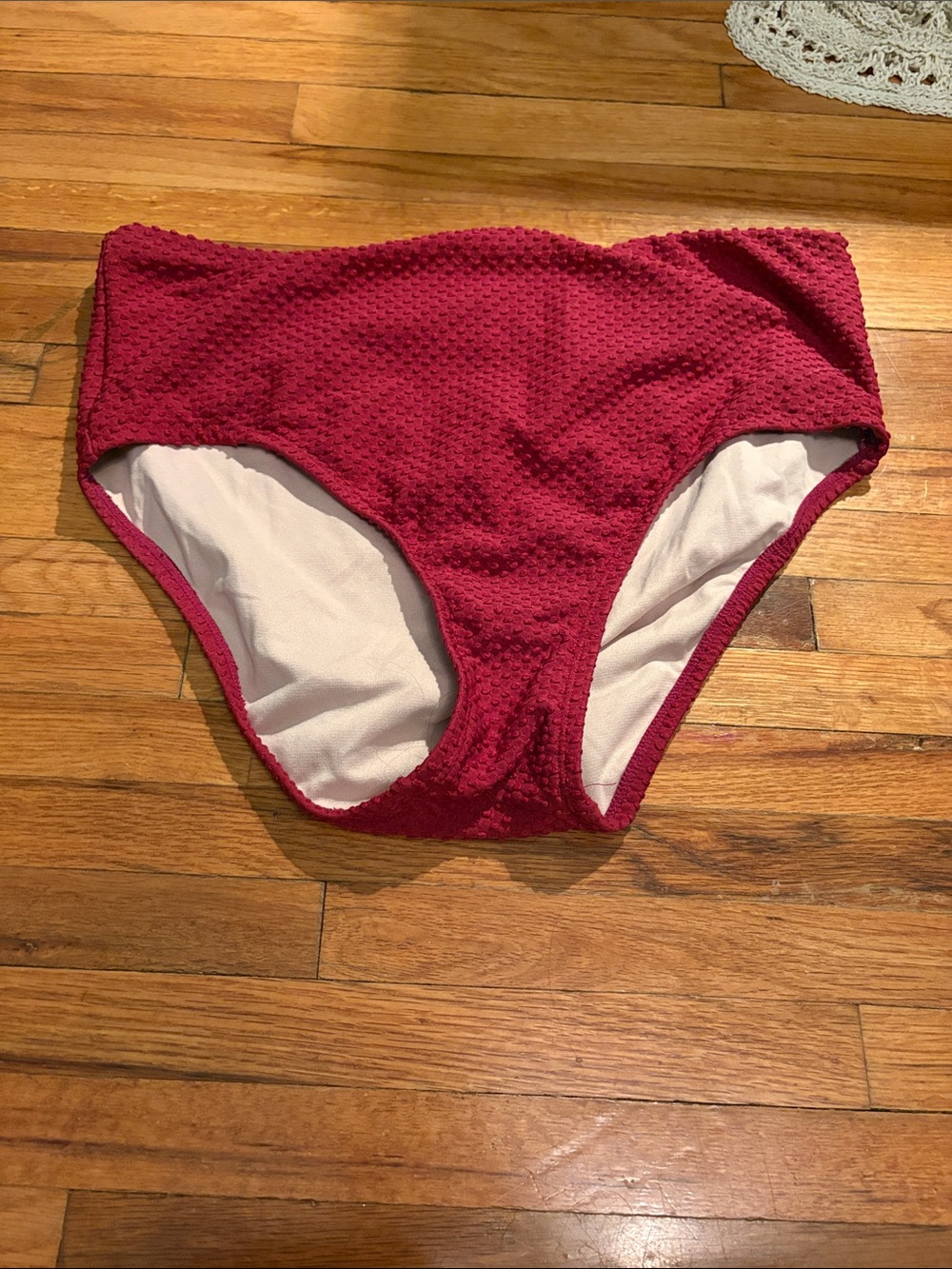 Aqua Couture red polka dot swim bottoms